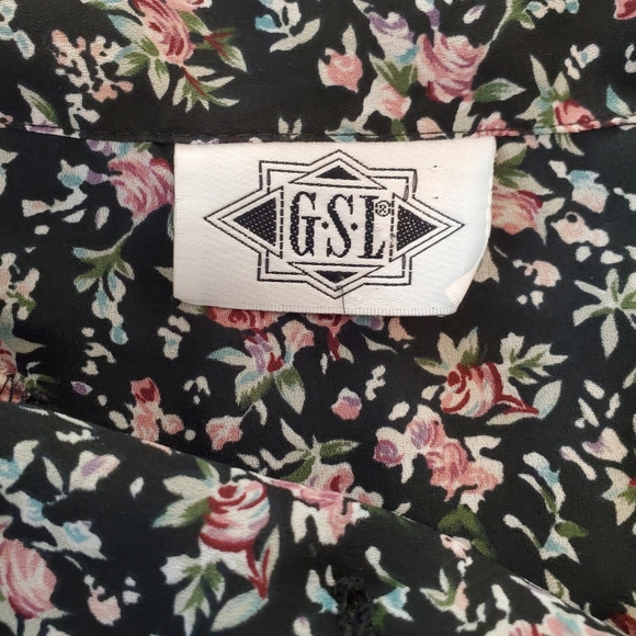 Vintage Sleeveless Crop Button Smock Shirt - Picture 3 of 3